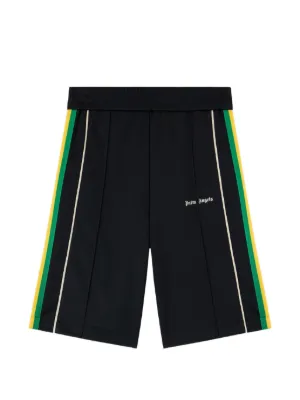 Palm Angels logo-print Track Shorts | Black | FARFETCH