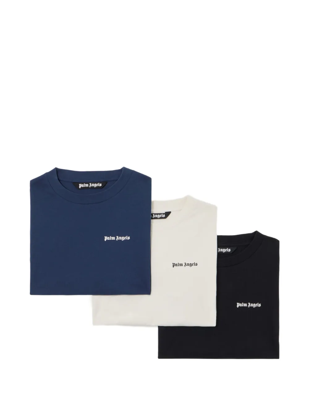 Palm Angels logo-detail T-shirts set (set of three) - Schwarz