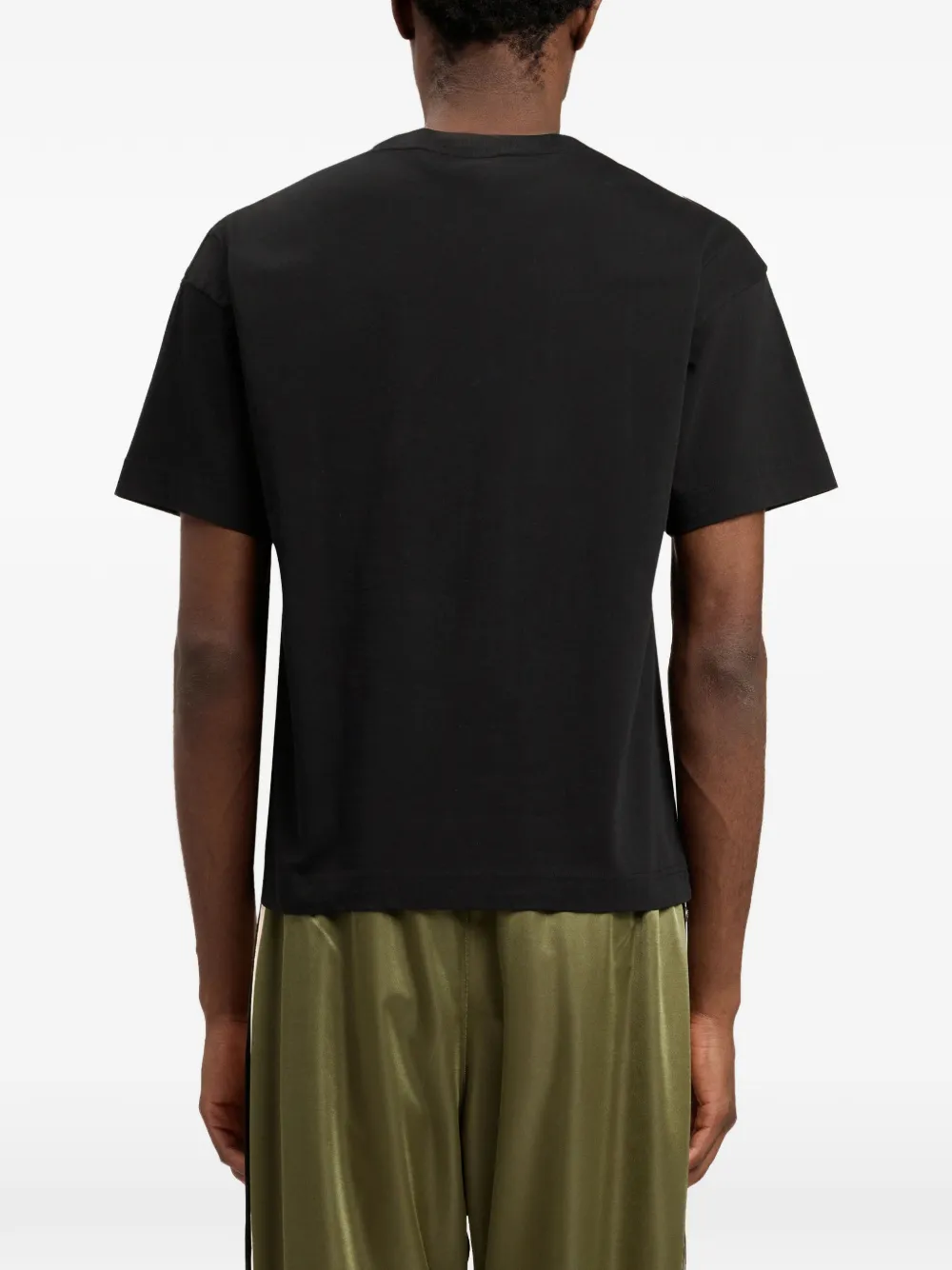 Palm Angels Drie T-shirts met logodetail Zwart