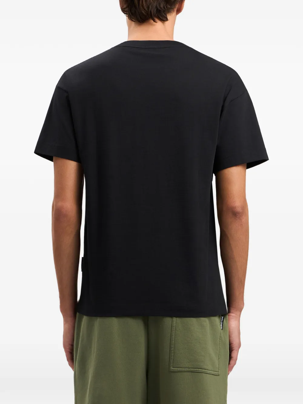 Palm Angels Spray Bear T-shirt met print Zwart