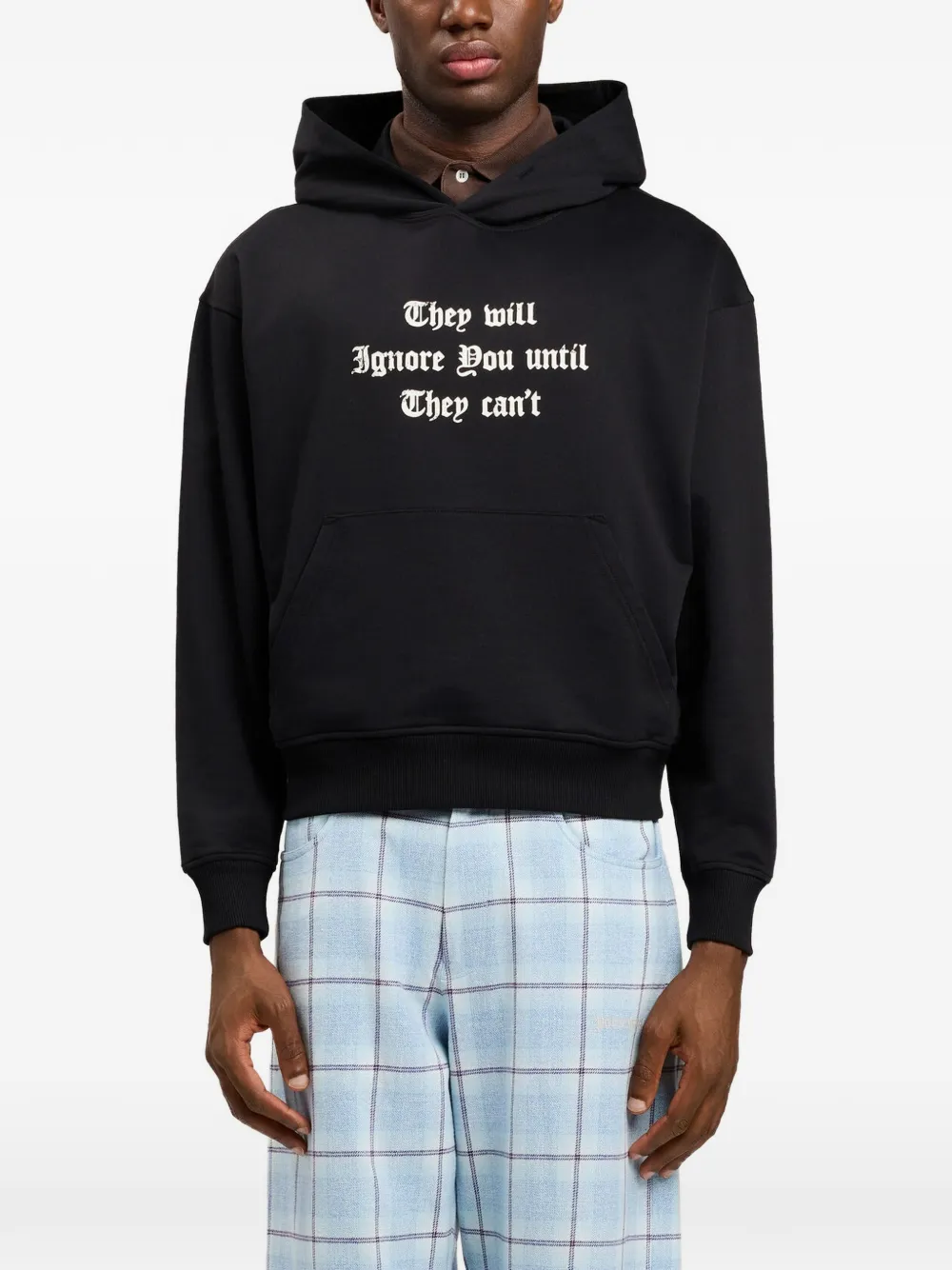 Palm Angels Hoodie met tekst Zwart