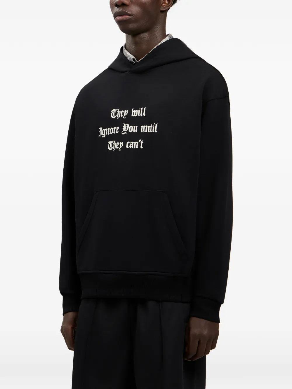 Palm Angels Hoodie met tekst Zwart