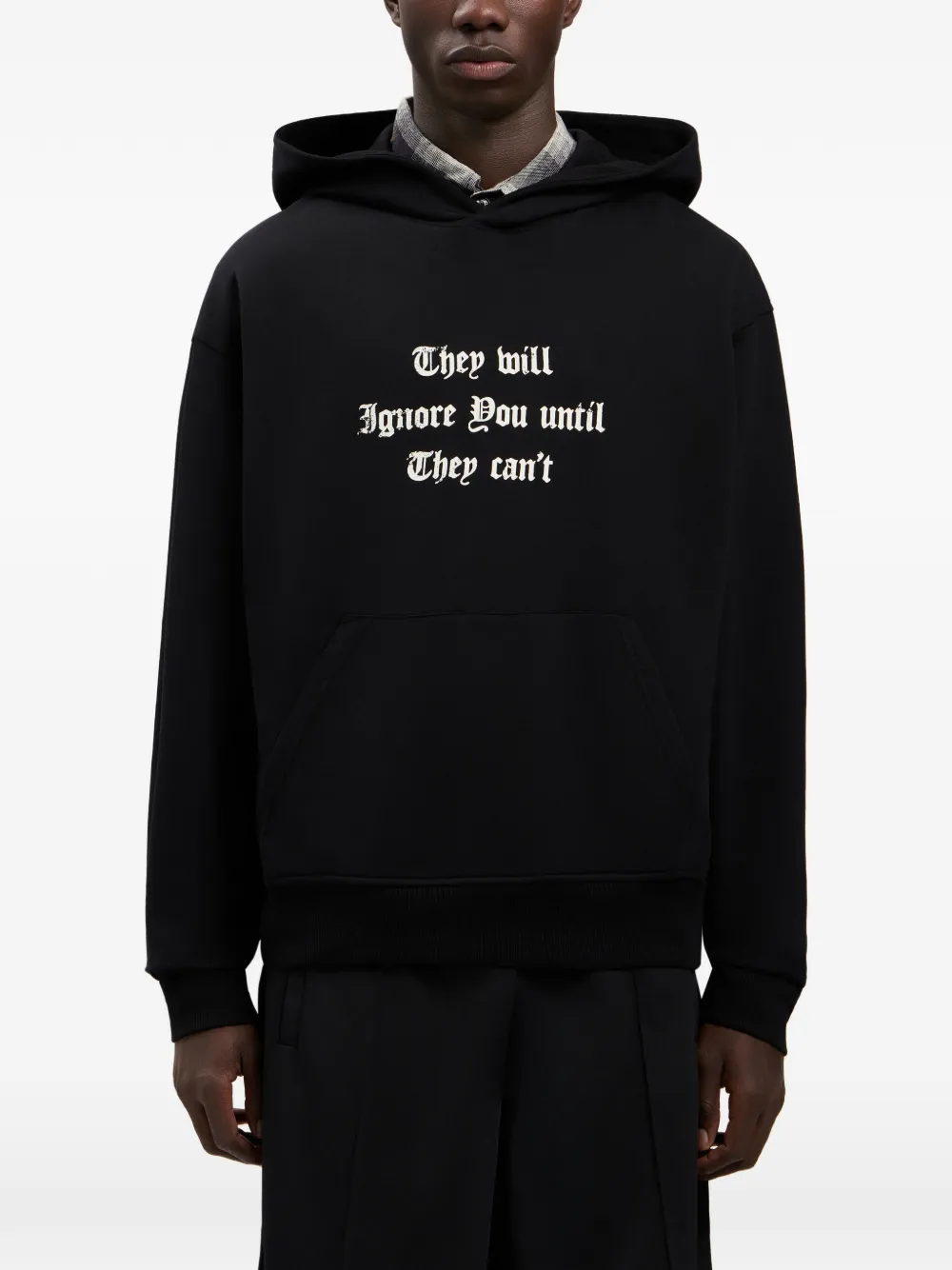 Palm Angels Hoodie met tekst Zwart