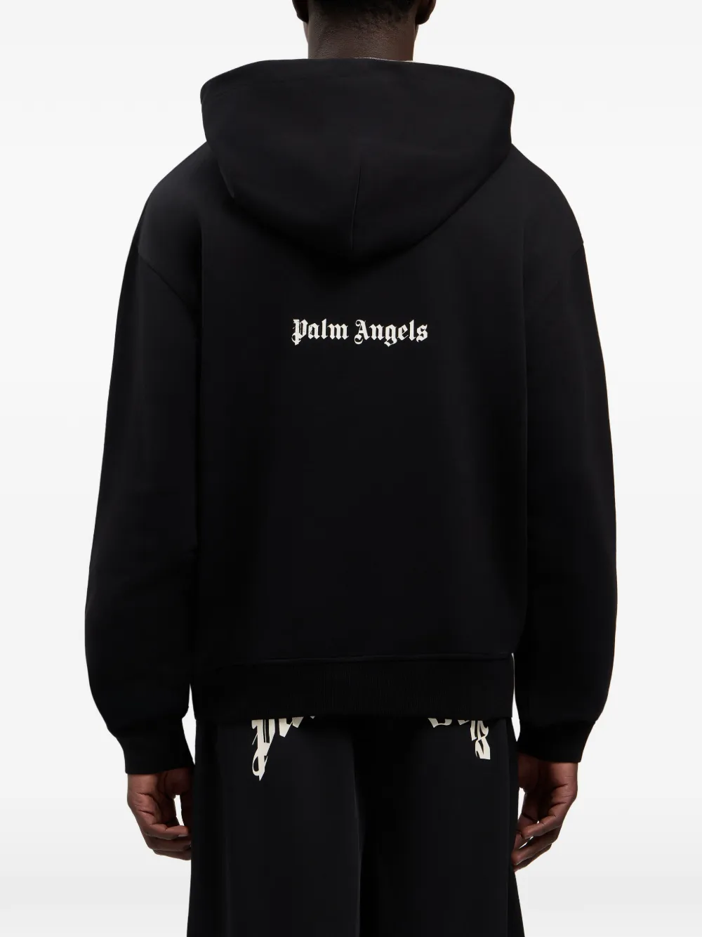 Palm Angels Hoodie met tekst Zwart