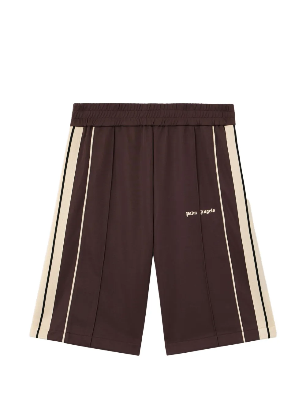 Palm Angels Joggingshorts mit Logo-Streifen - Braun