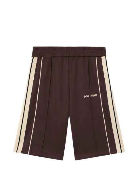Palm Angels logo-stripe track shorts
