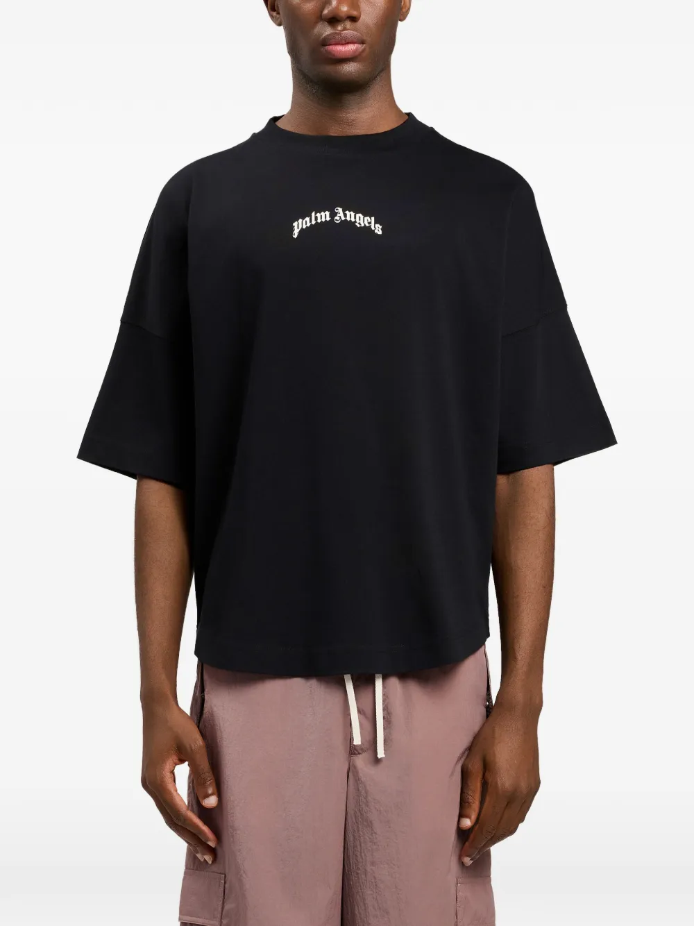 Palm Angels Oversized T-shirt Zwart