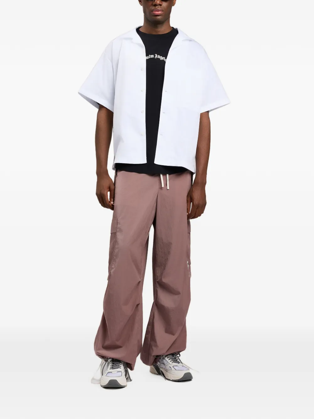 Palm Angels Oversized T-shirt Zwart
