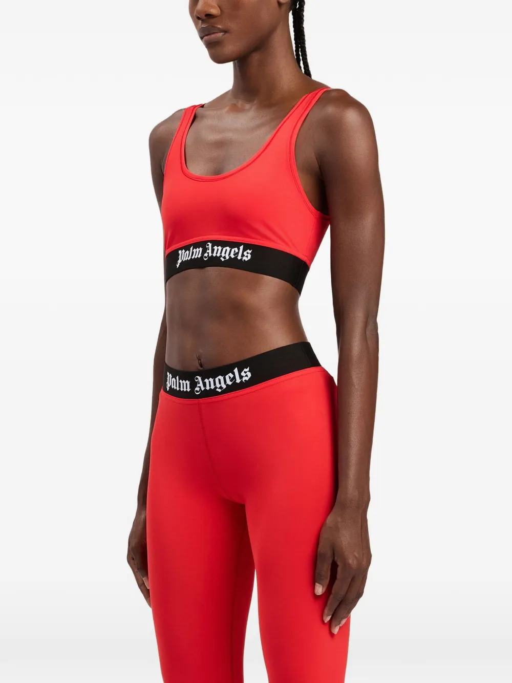 Palm Angels Sport-bh met logoband Rood
