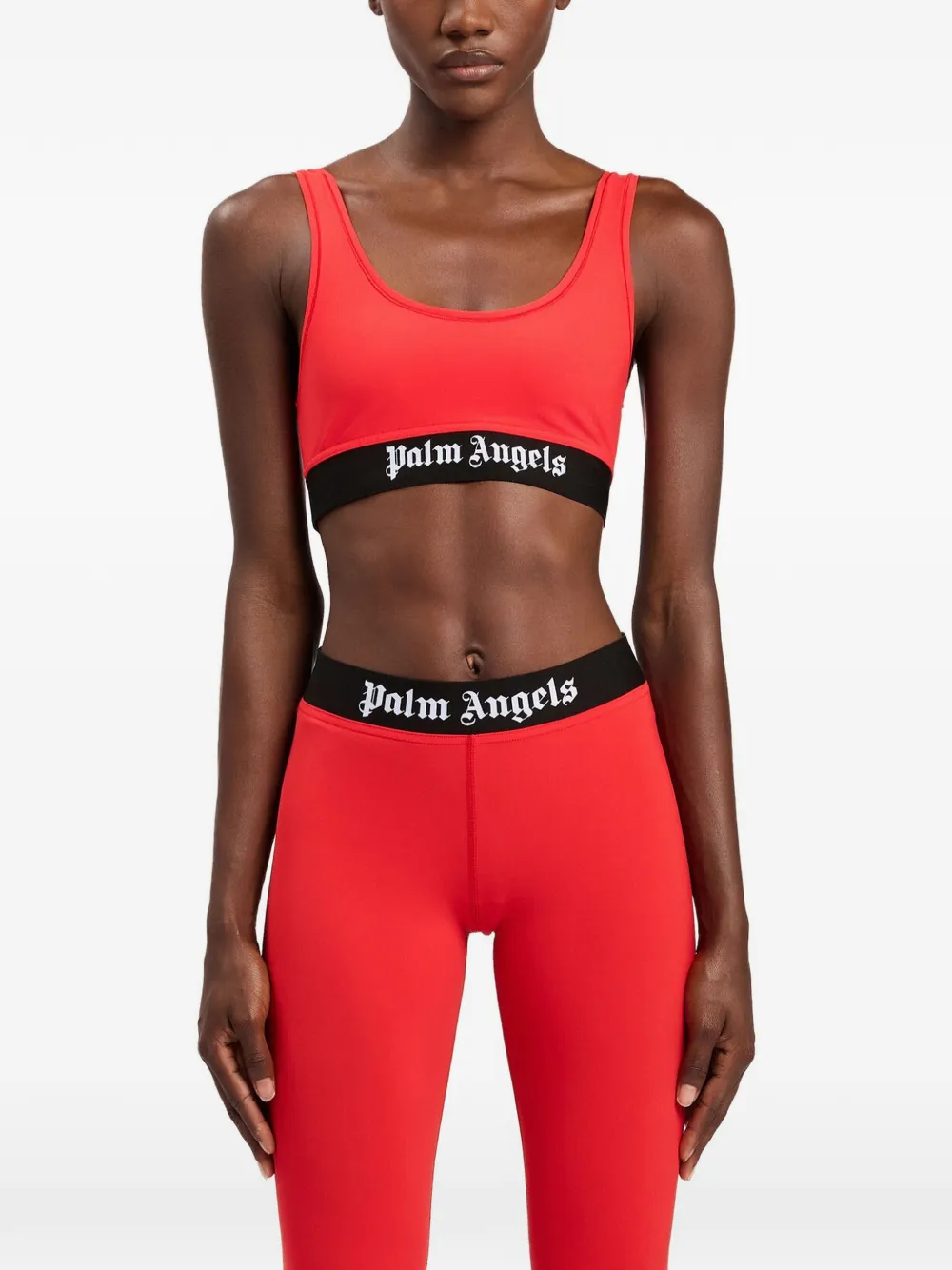 Palm Angels Sport-bh met logoband Rood
