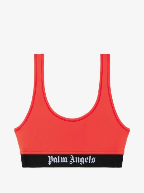 Palm Angels logo-band sports bra