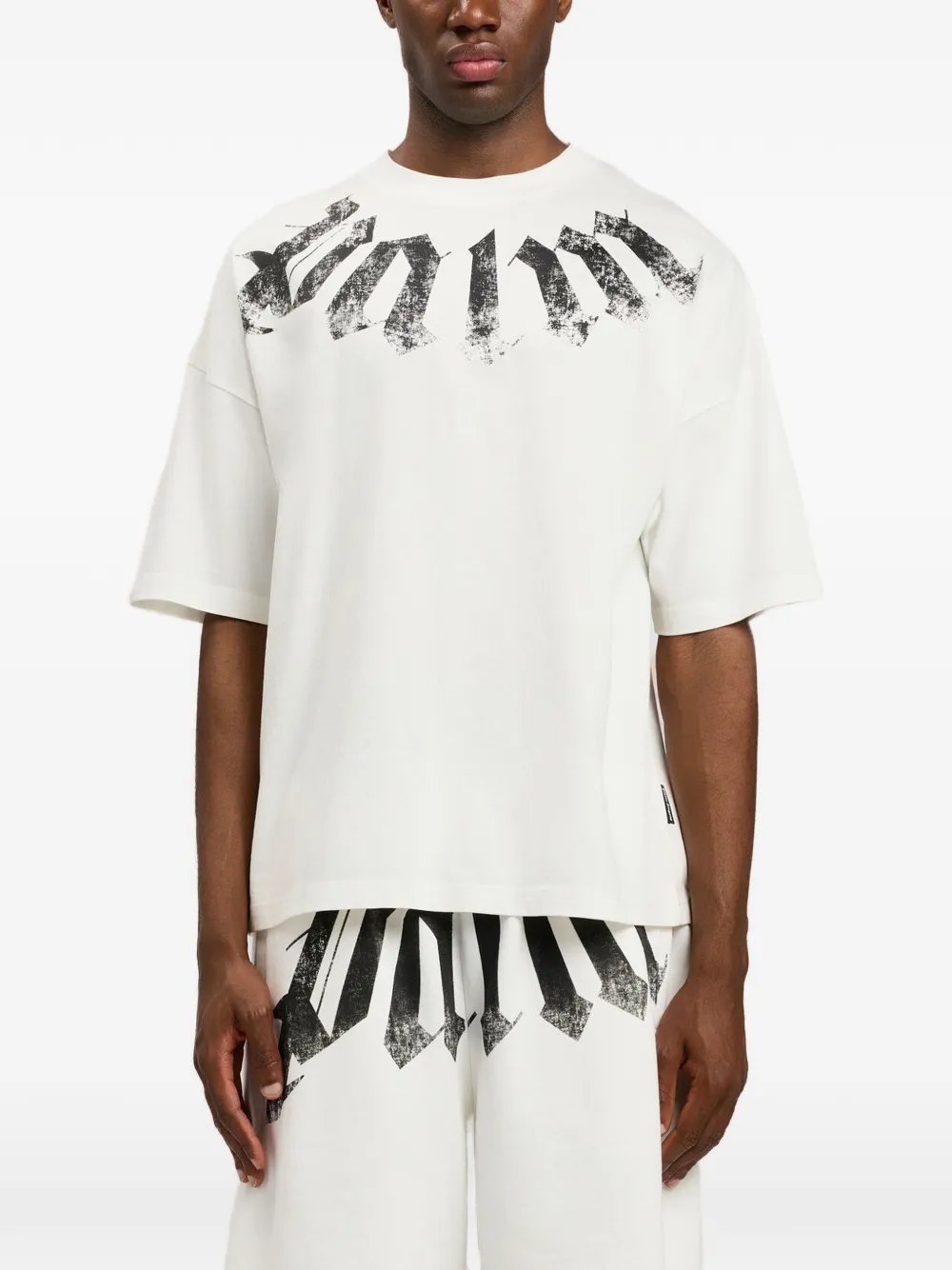Palm Angels T-shirt met logo Wit