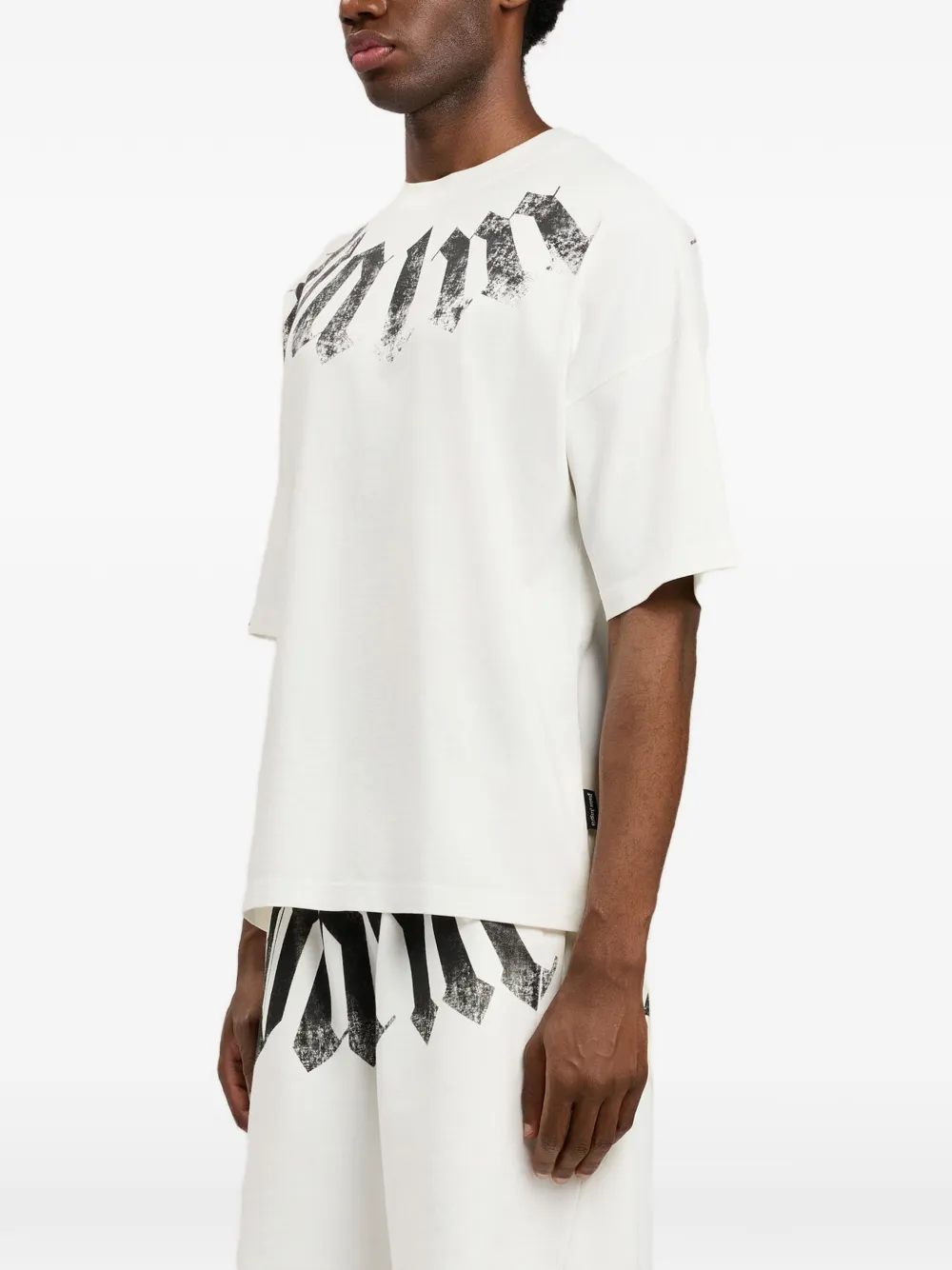 Palm Angels T-shirt met logo Wit