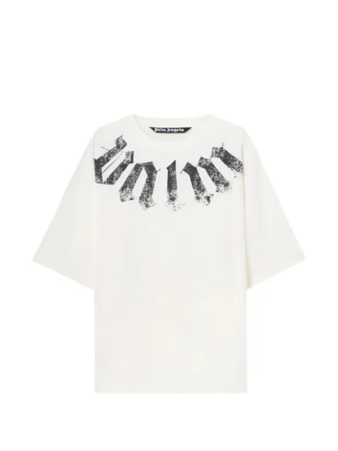 Palm Angels Big Neck logo loose T-shirt