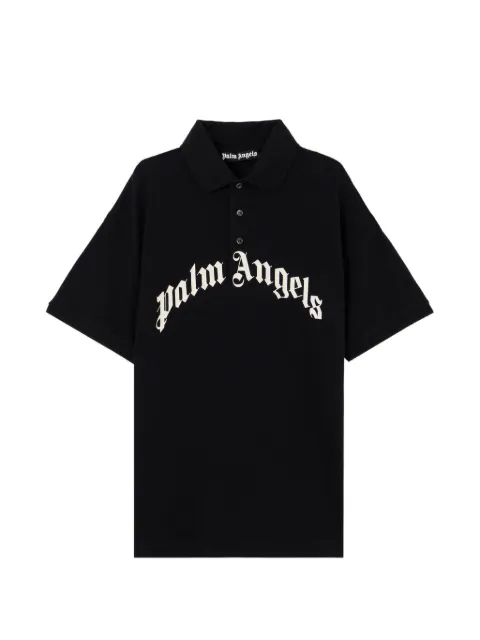 Palm Angels logo polo shirt