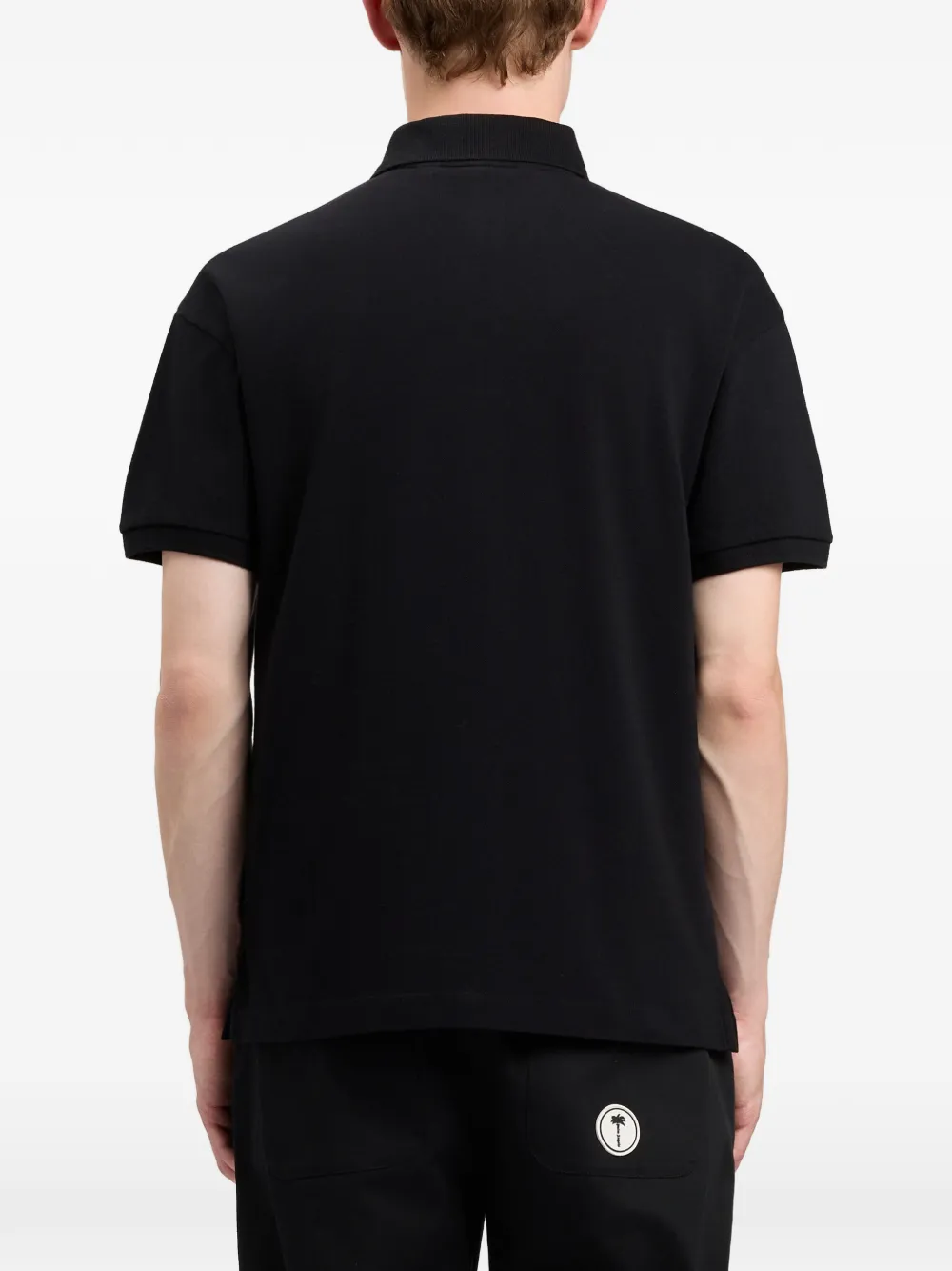 Palm Angels Poloshirt met logo Zwart