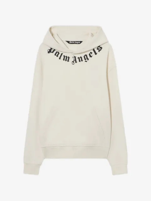 Palm Angels neck-logo hoodie