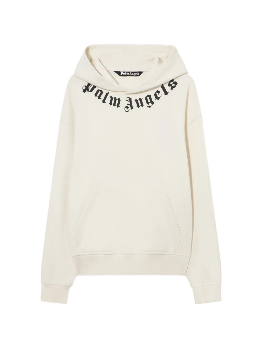 Palm Angels neck-logo hoodie - Neutrals