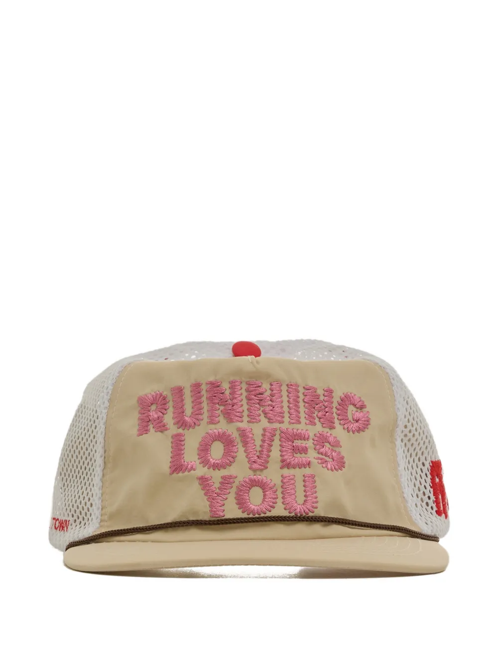 ALEX ZONO Running Loves You cap hat - Bianco