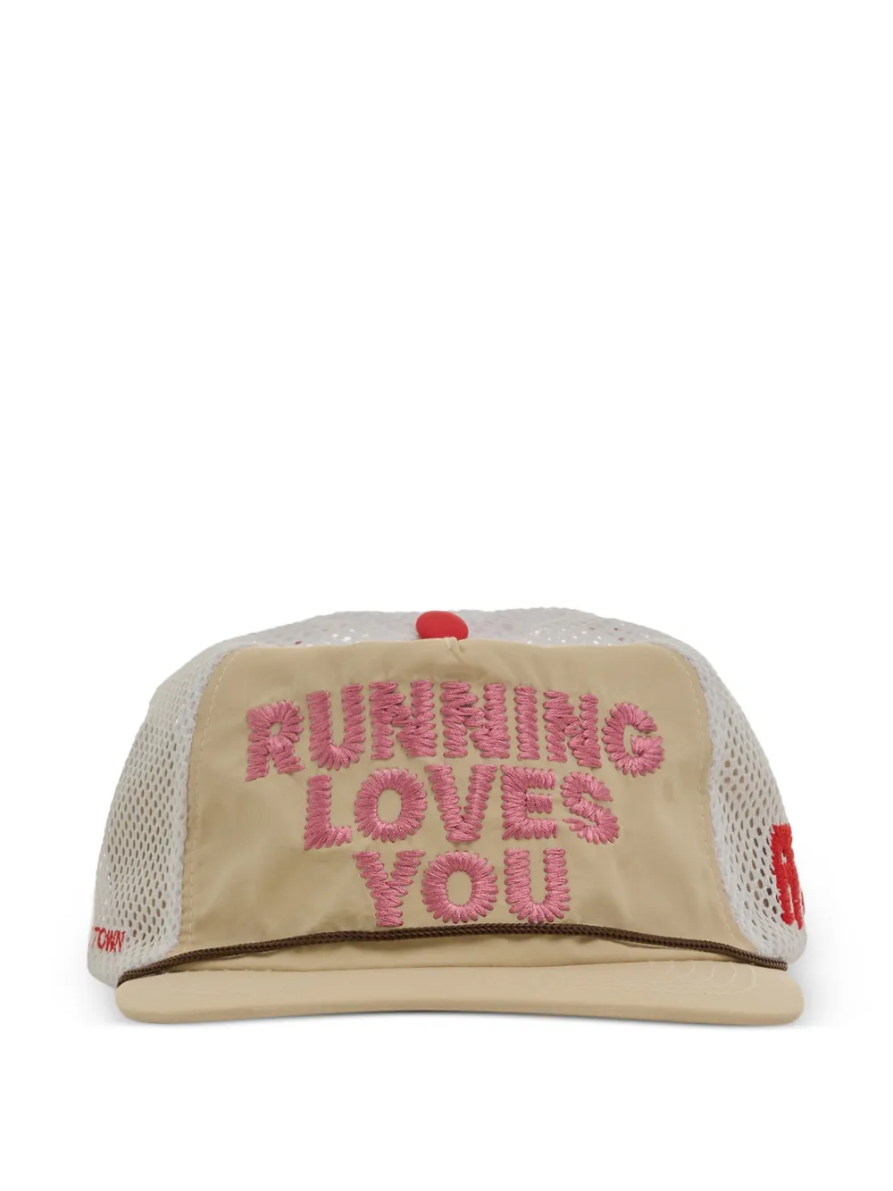 ALEX ZONO Running Loves You cap hat - Bianco