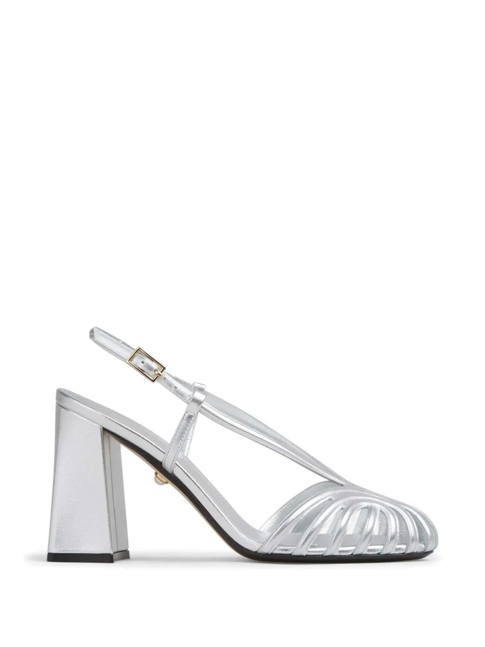 Alevì strappy heeled pumps - Argento