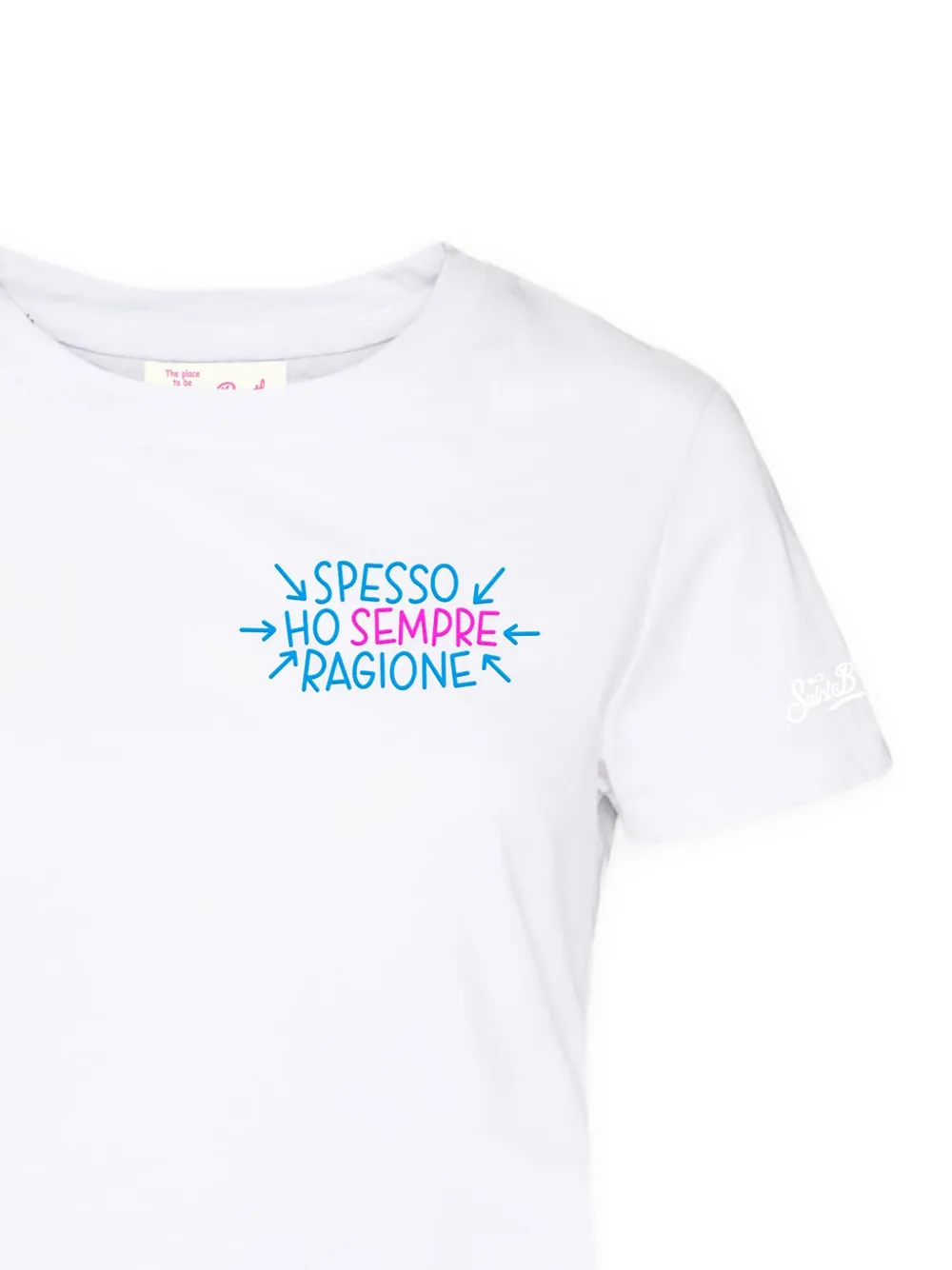 MC2 Saint Barth Emilie T-shirt met print Wit