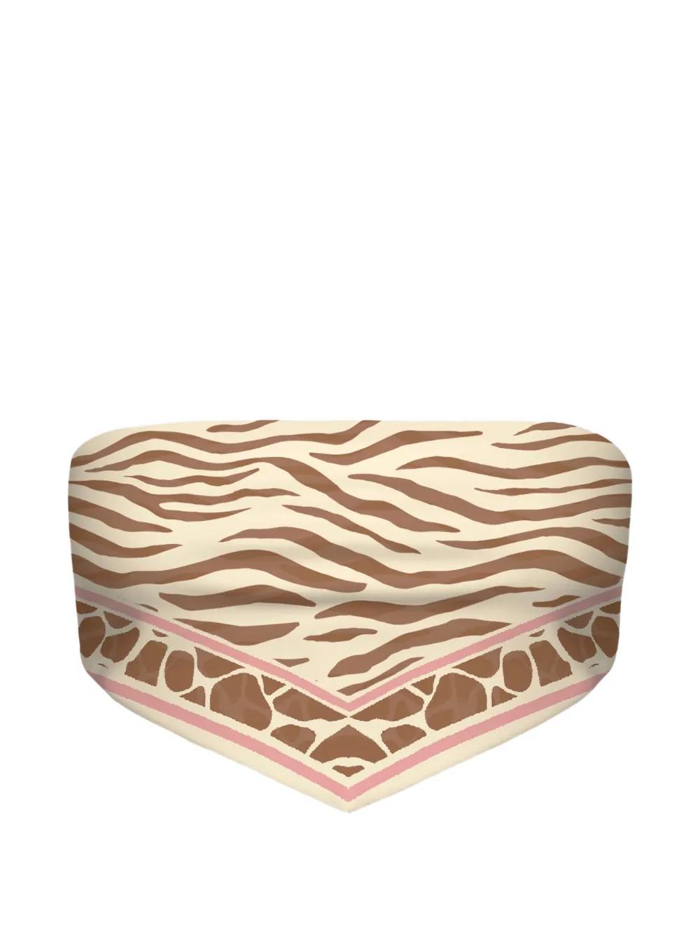 MC2 Saint Barth Rio zebra-print foulard top