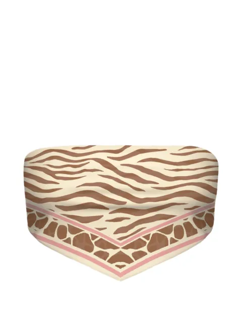 MC2 Saint Barth Rio zebra-print  foulard top
