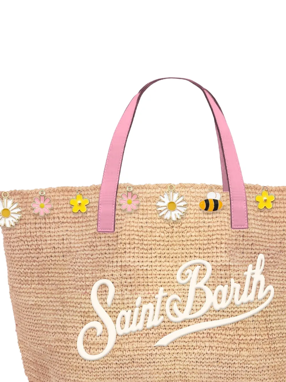 MC2 Saint Barth Shopper met bedel Beige