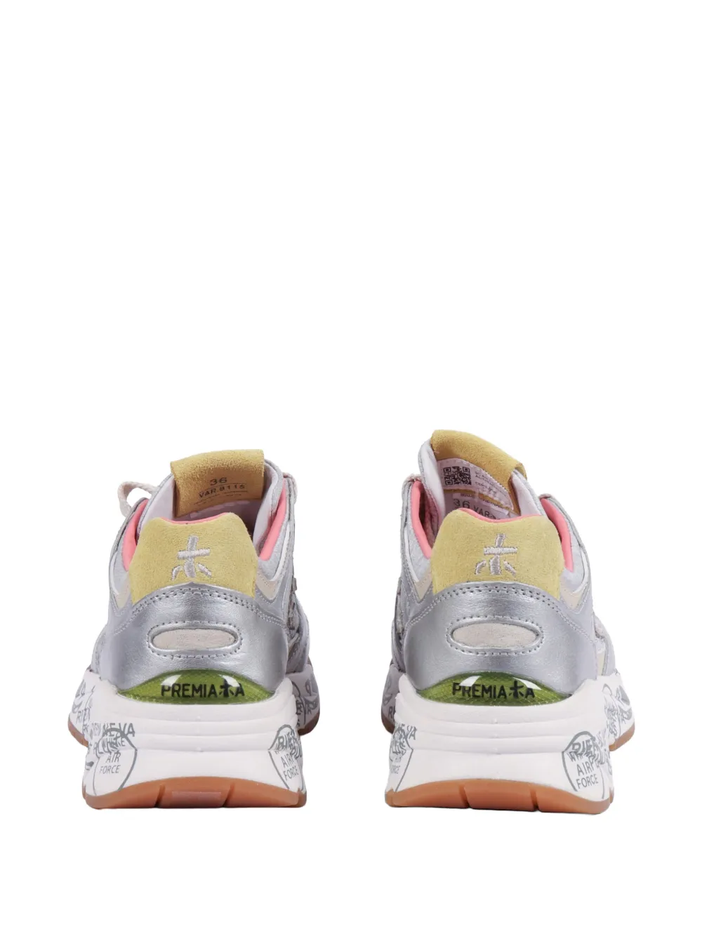 Premiata Mased 8115 lace-up sneakers Zilver