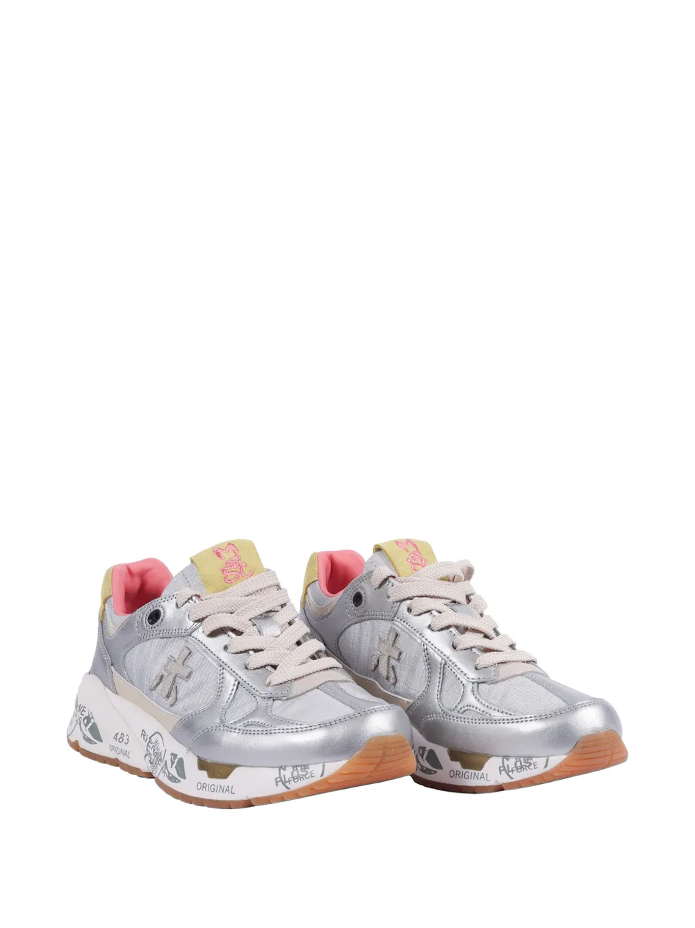 Premiata Mased 8115 lace-up sneakers Zilver