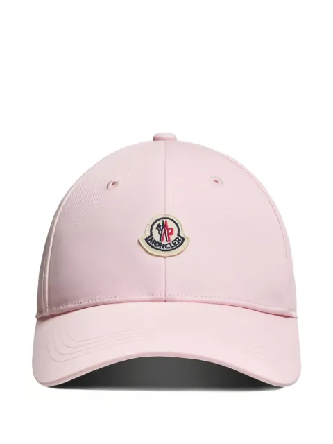 Moncler Enfant gorra con parche del logo