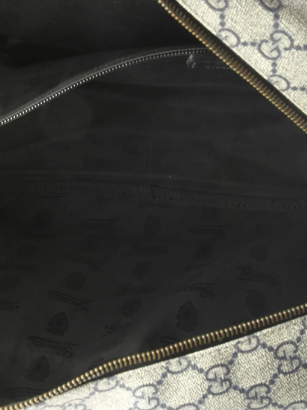 Front Zip Camera Bag Gg Coated Canvas Large Crossbody Bag