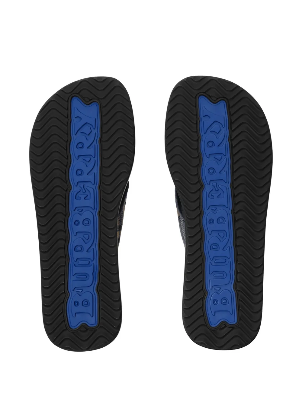 Burberry Check Pavilion sandalen Blauw