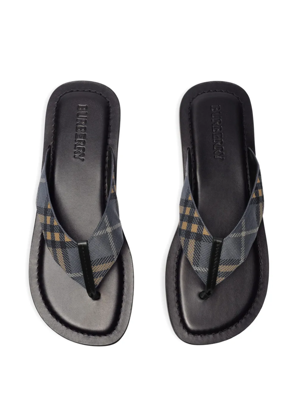 Burberry Check Pavilion sandalen Blauw