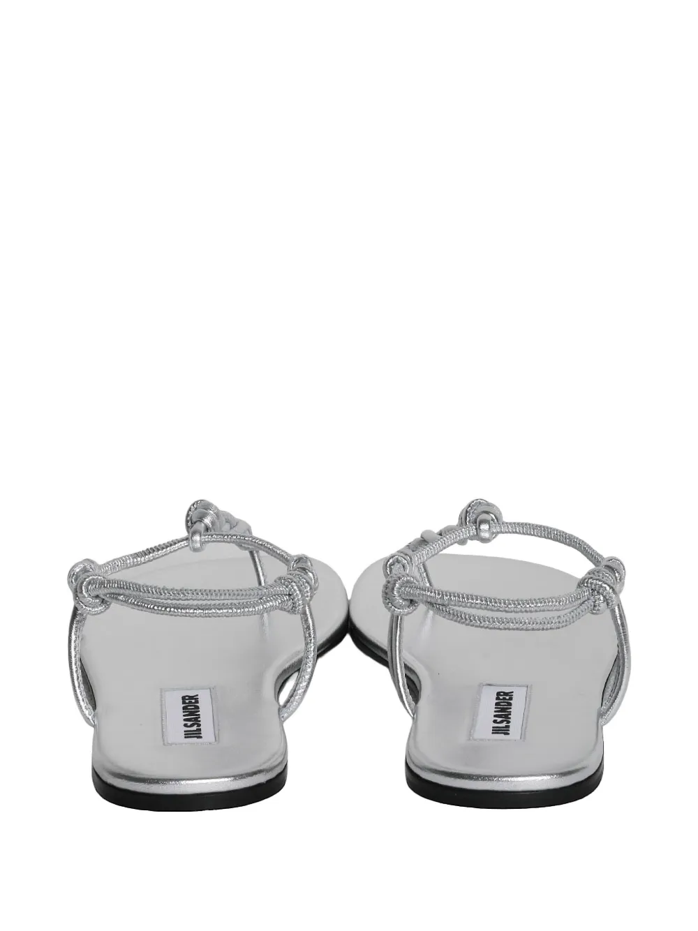 Jil Sander knot-strap flat sandals Grijs