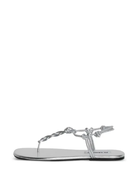Jil Sander knot-strap flat sandals