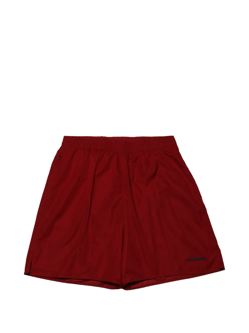 Jil Sander logo-detail shorts - Rosso