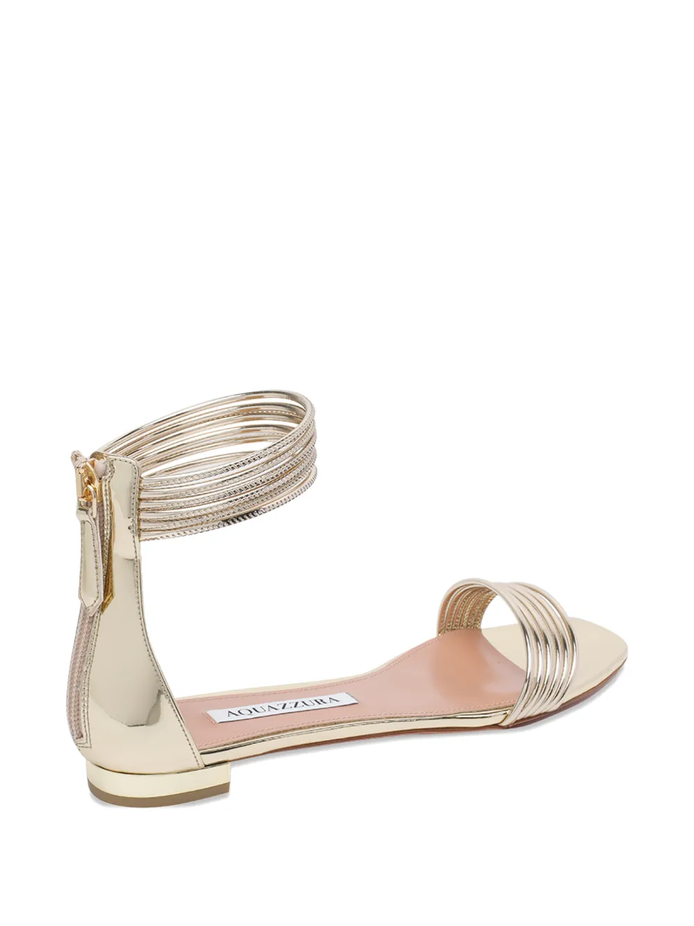 Aquazzura Sway zip sandals Goud