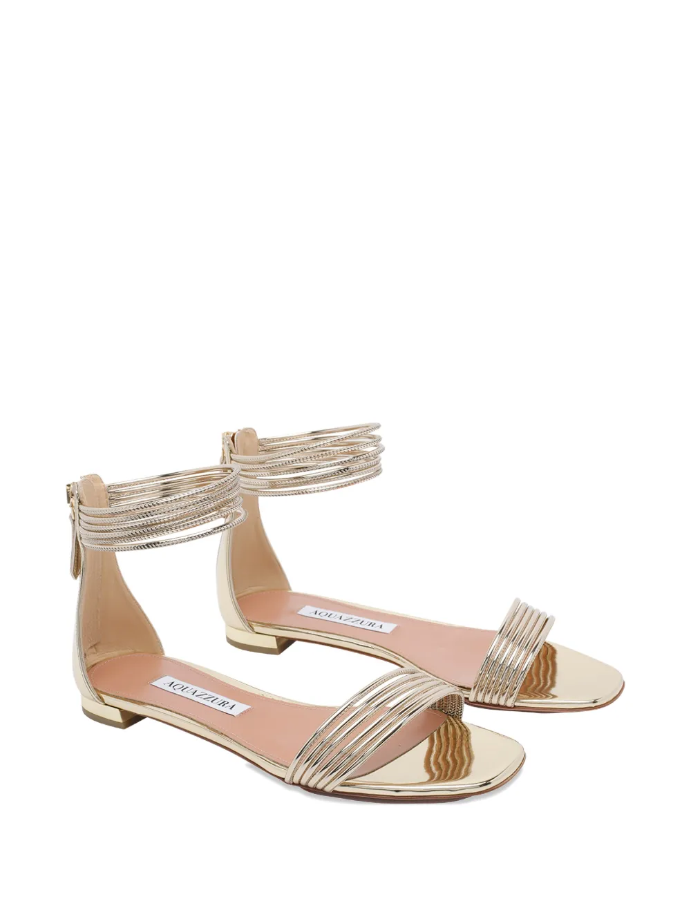 Aquazzura Sway zip sandals Goud