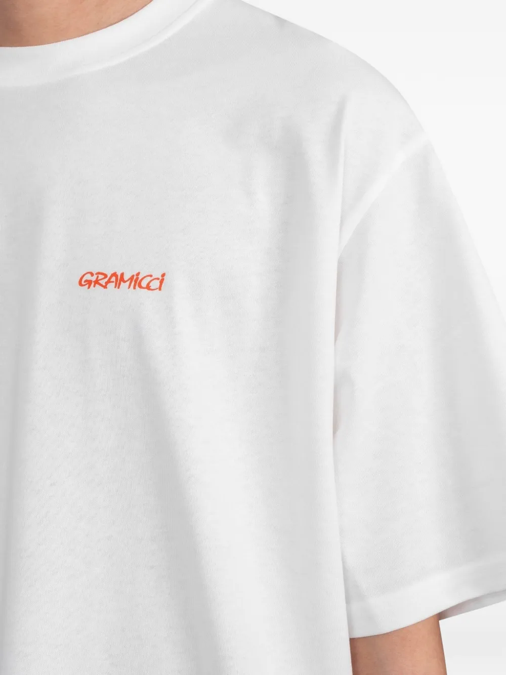Gramicci Ice-Sculpture grafisch T-shirt Wit