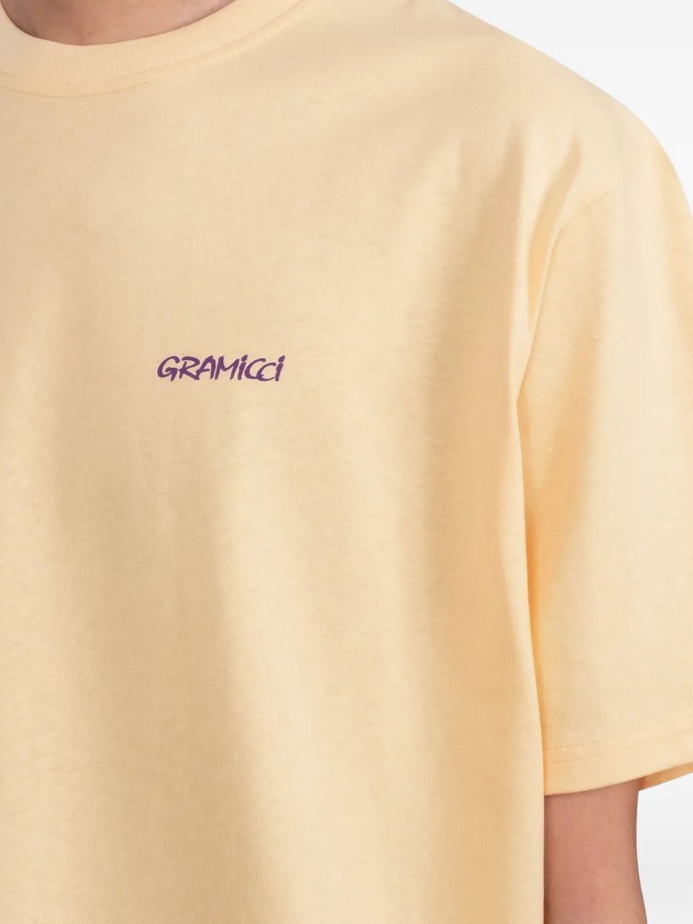 Gramicci T-shirt met ijssculptuur Geel