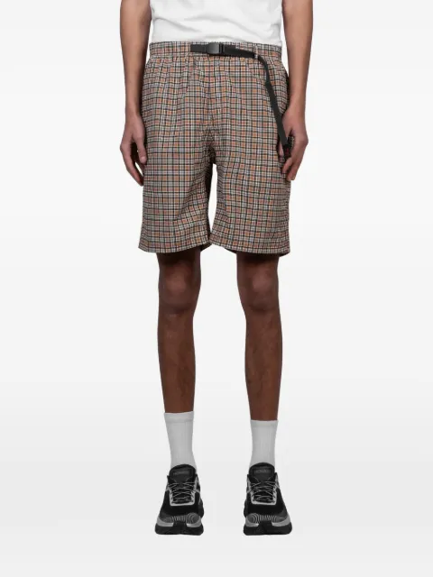 Gramicci checked belt shorts