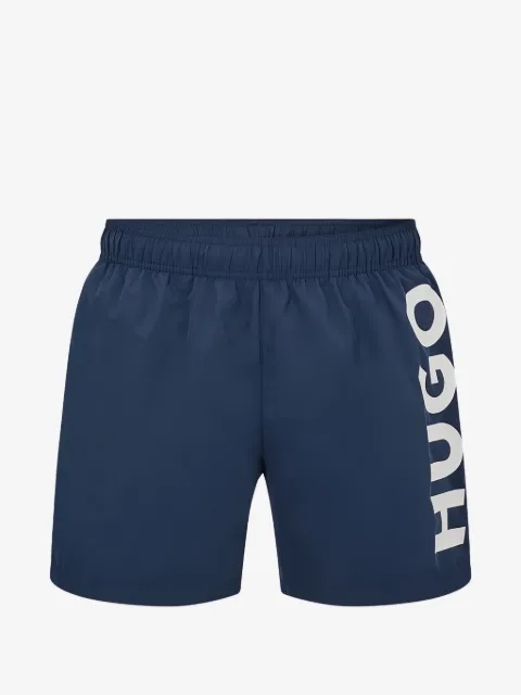 HUGO logo-print swim shorts