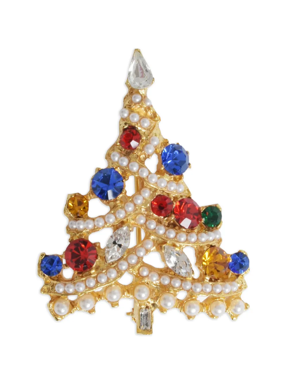 Vintage Goldene Bijoux Brosche