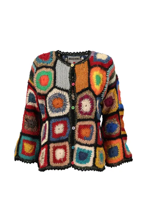 Moschino Pre-Owned multi-coloured crochet cardigan