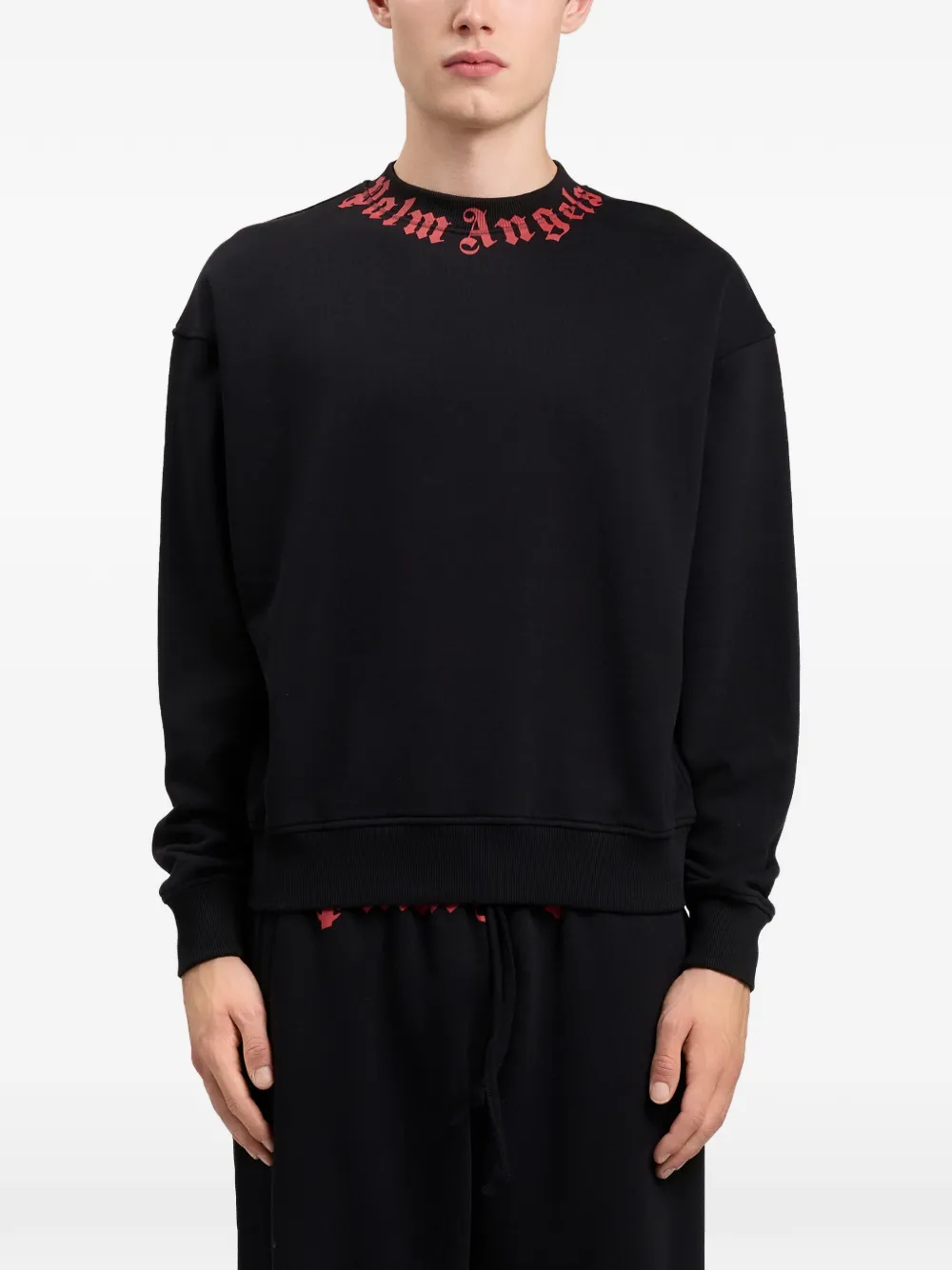 Palm Angels Sweater met logo Zwart