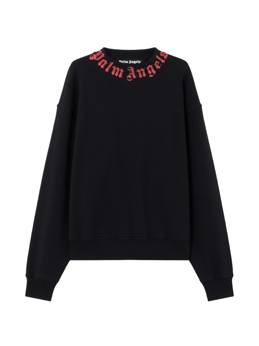 Palm Angels neck logo sweatshirt