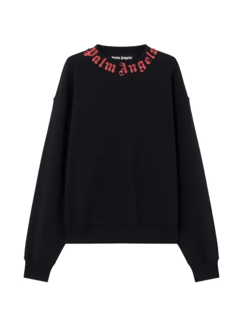 Palm Angels neck logo sweatshirt