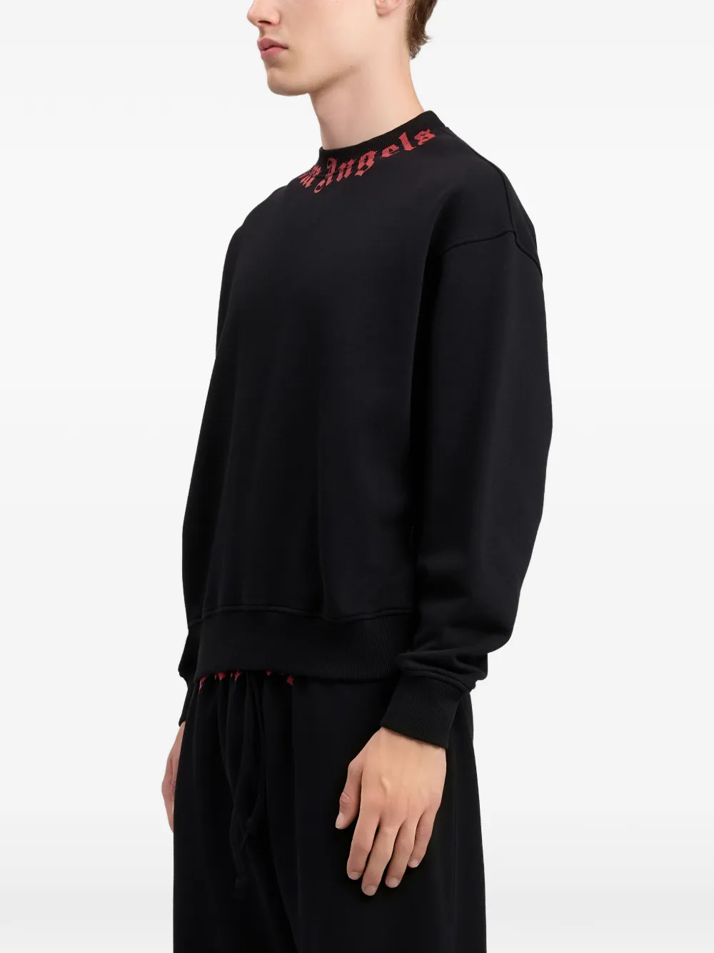 Palm Angels Sweater met logo Zwart